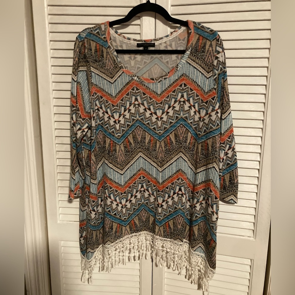 Signature Studio Women’s Multicolor Southwestern Style Lightweight
